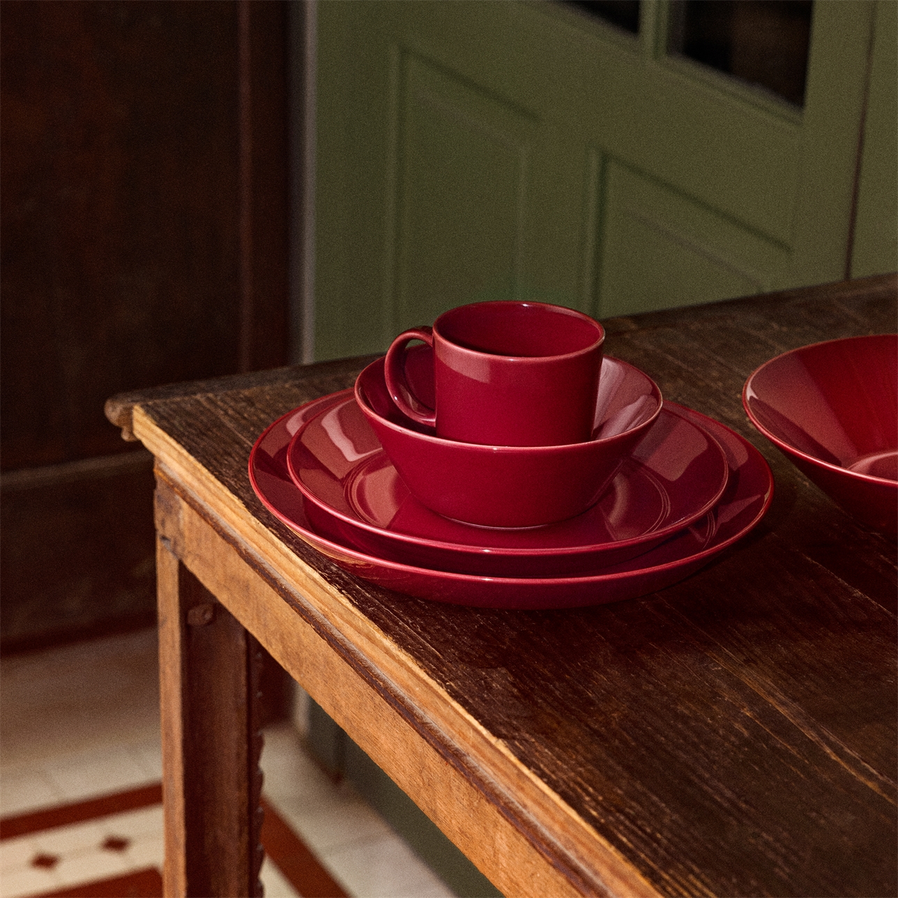 IITTALA TEEMA CHERRY SCHAAL/DIEP BORD 21 CM - Afbeelding 4